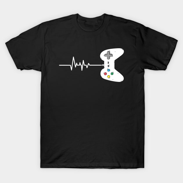 Gamer's Heart Beat T-Shirt by rjstyle7